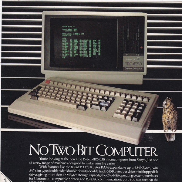 1983 SANYO MBC4050 MICROCOMPUTER magazine advertentie