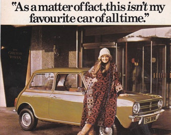 1977 LEYLAND MINI motor car magazine advert