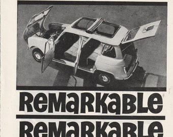 1962 RENAULT MOTOR CAR  magazine advert