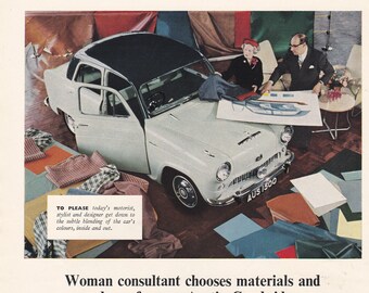 1955 AUSTIN CAMBRIDGE motor car magazine advert