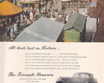 1951 TRIUMPH RENOWN magazine advert