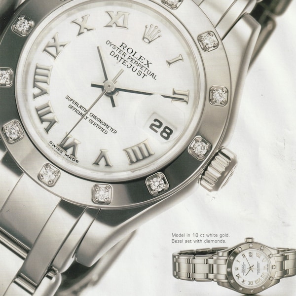 2003 ROLEX OYSTER PERPETUAL watch magazine advert