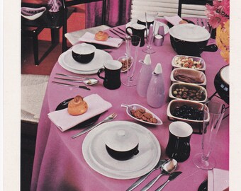 1957 DENBY 'ECLIPSE' oven/tableware magazine advert
