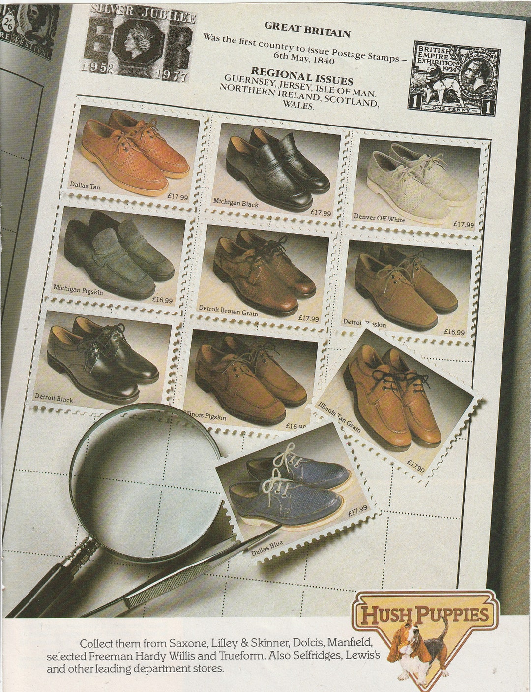 1980 HUSH PUPPIES Shoes Magazine Advert Etsy