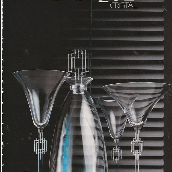 1988 LALIQUE CRISTAL TOSCA Magazin Werbung