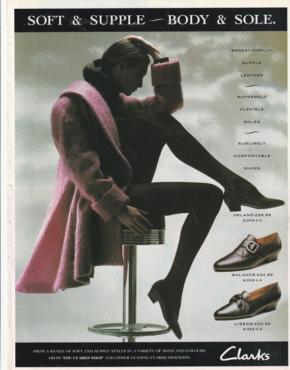 1992 CLARKS SHOES magazine advert
