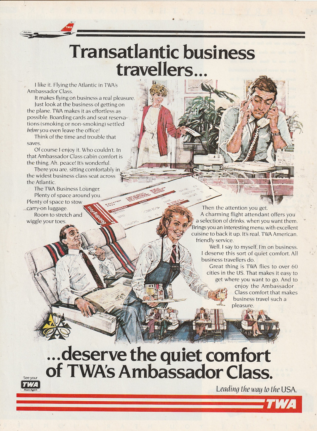 1986 TWA AIRLINES Magazine Advert - Etsy