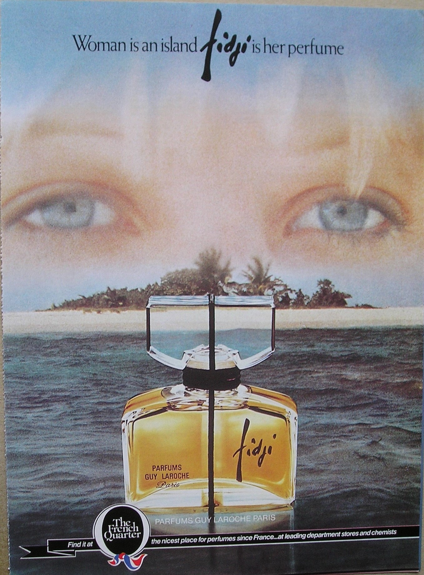 1979 GUY LAROCHE FIDJI Perfume Magazine Advert Etsy India