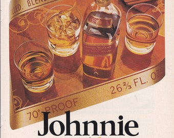 1977 JOHNNIE WALKER WHISKY magazine advert