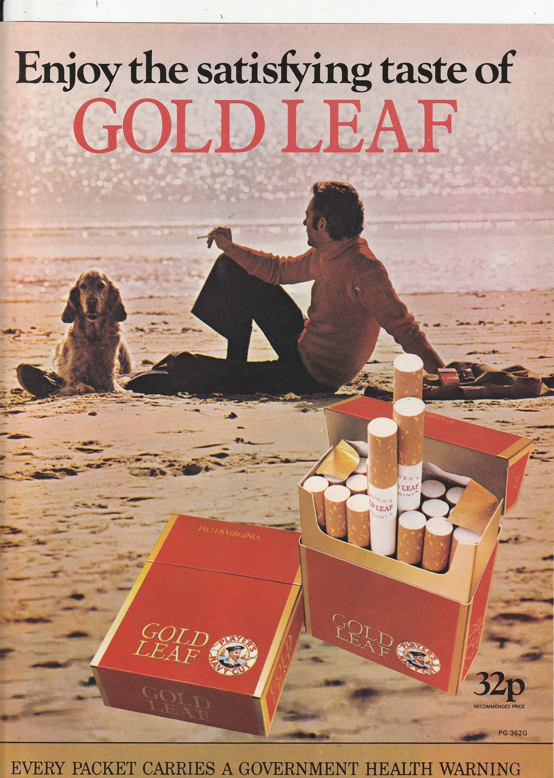 1974 GOLD LEAF CIGARETTES Magazine Advert Etsy