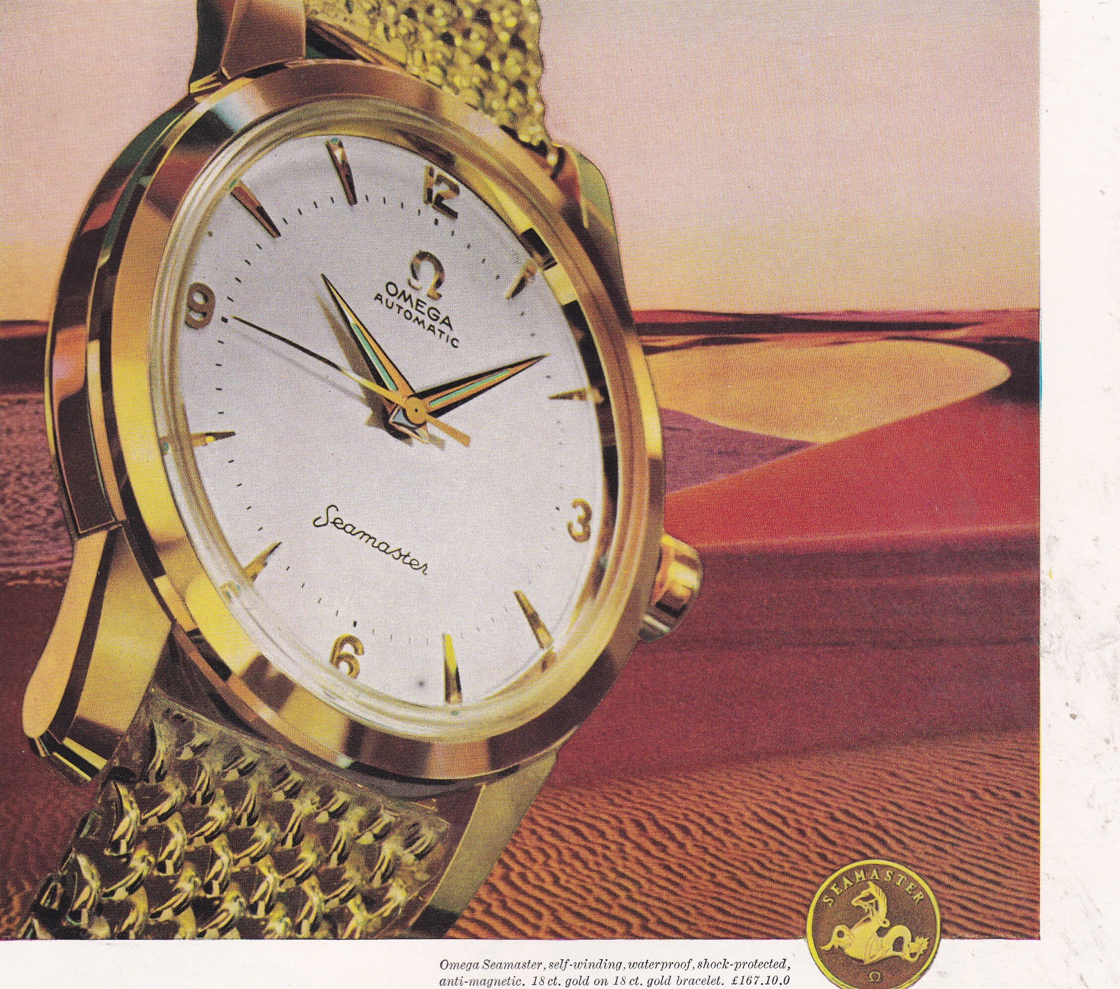 1958 OMEGA SEAMASTER Watch Magazine Advert | Etsy Australia