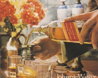 1975 JOHNNIE WALKER WHISKY magazine advert