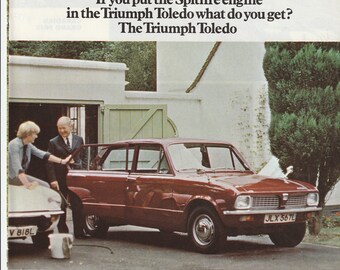 1975 TRIUMPH TOLEDO motor car magazine advert