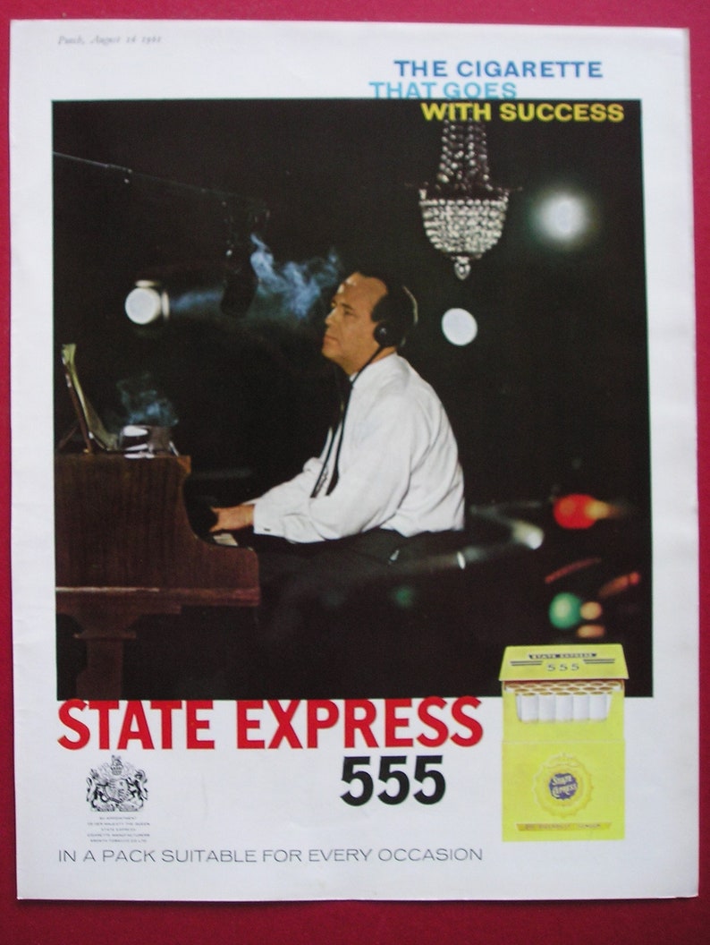 1961 STATE EXPRESS 555 CIGARETTES magazine advert image 1