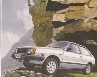 1983 SUBARU 4 WHEEL DRIVE  car magazine advert