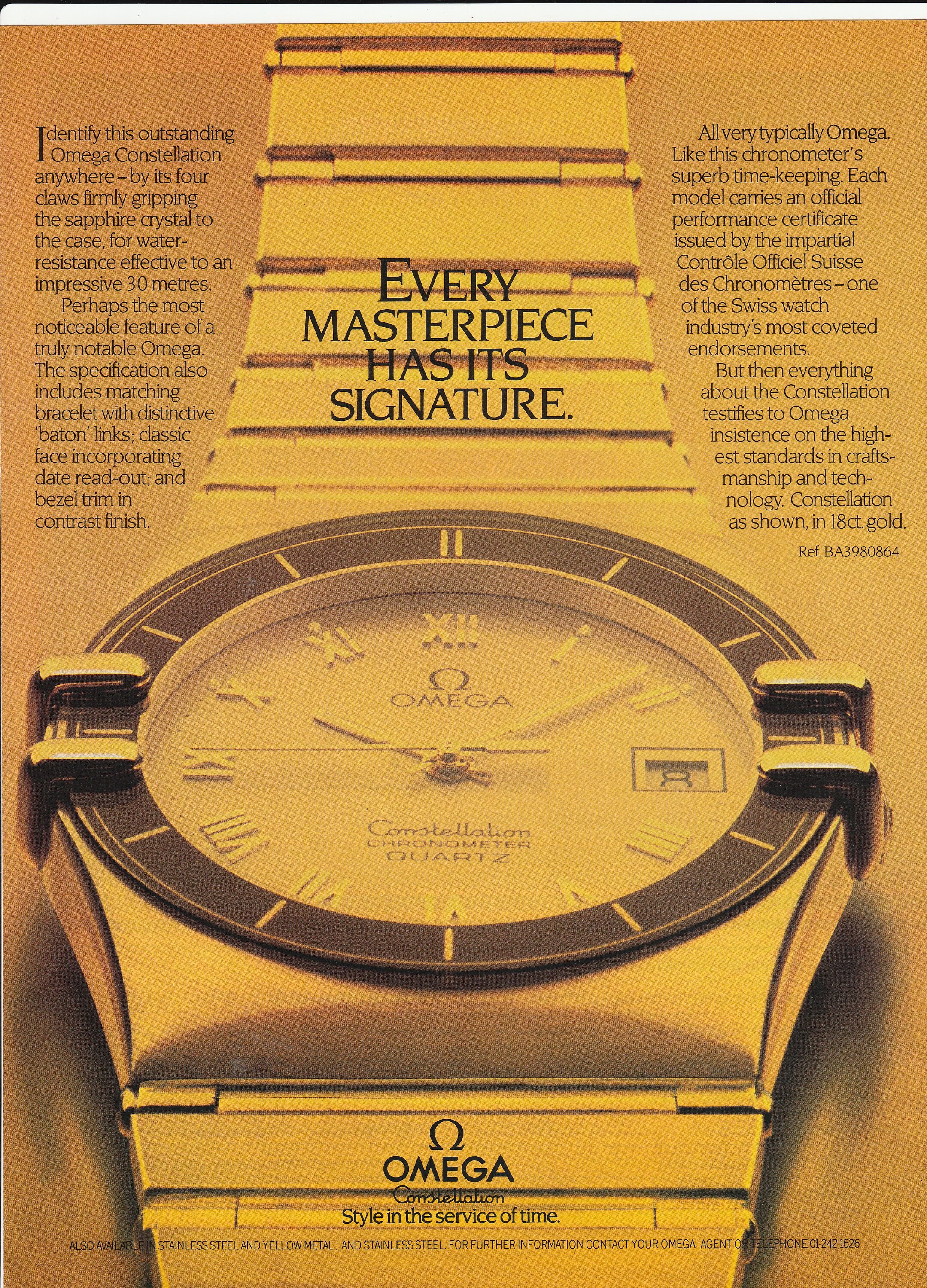 omega constellation 1982