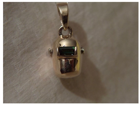 Gold welding hood pendant best sale