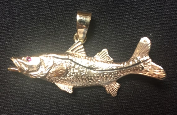 Gold snook pendant sale