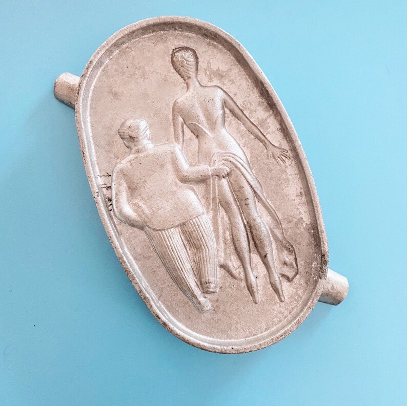 1930s Vintage Novelty Naughty Metal Ashtray Double Sided Etsy