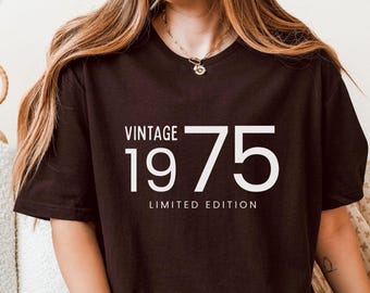 1975 Vintage Birthday Shirt For Women - 50th Birthday Gift, Retro Design, Custom Year Option - View #12