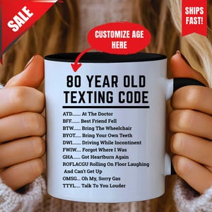 Grappig 80e verjaardagscadeau, grappige 80e verjaardag mok, grappig cadeau voor 80-jarige, 80e verjaardagscadeau, 80e verjaardag koffiemok, 1945 koffiemok