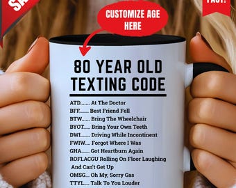Funny 80th Birthday Gift, Funny 80th Birthday Mug, Funny Gift for 80 Year Old, 80th Birthday Gift, 80 Birthday Coffee Mug, 1945 Coffee Mug