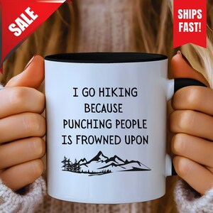 Funny Hiker Gift, Hiking Mug Gift, Hiking Dad Gift, Carabiner Camp Mug, Backpacking Mug,Mountaineer Mug,Mountain Climber Mug,Backpacker Gift