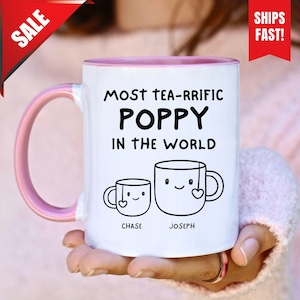 Poppy Personalized Gift, Funny Best Poppy Mug, Cool Poppy Era Mug, Custom Mug For Poppy, Gift For Poppy, Poppy Mug Funny, Fav Poppy Tea Cup
