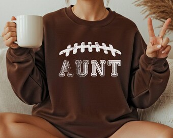 Football Aunt Sweatshirt, Game Day Mom Sweater, Sports Aunt Sweater, Aunt Football Shirt, Game Day Sweatshirt, Football Aunt Gift