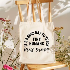 Sac fourre-tout personnalisé pour enseignant, cadeau de remerciement pour enseignant, sac pour enseignant de maternelle, cadeau personnalisé pour enseignant, cadeau de remerciement, sac pour enseignant personnalisé