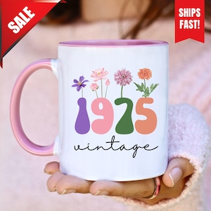 50th Birthday Gift, Funny Gift For 50 Year Old, Grandad 50th Mug, Funny 50th Birthday Mug, 50th Bday Gift, 50th Mug for Her, 1975 Coffee Mug