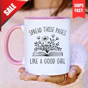 Lustige Lesebecher, Neuheit Becher, würzige Buchbecher, verbreiten diese Seiten, Smut Leser Becher, Smut Leser Geschenk, würzige Leser Geschenk, Gag Geschenk für sie
