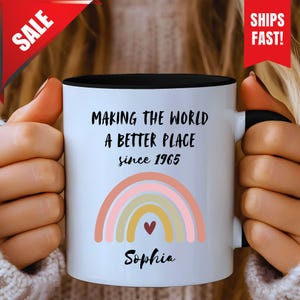 60th Birthday Gift, Birthday Gift For Women, 60th Birthday Mug, Personalized 60th Birthday Present, 1965 Cup, 60s Gift, Birthday Gift For 60