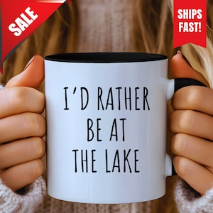 Lake Mug Gift Idea, Summer Novelty Gift, Lake Lover Gift, Custom Lake Coffee Mug, Lake House Gifts, Lake Theme Coffee Mug, Lake Travel Mug