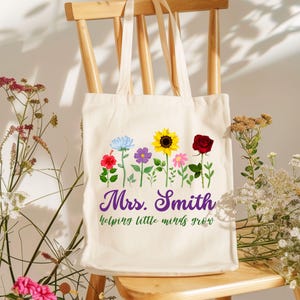 Sac fourre-tout personnalisé pour professeur, cadeau de remerciement pour professeur, cadeau fourre-tout pour professeur, cadeau de remerciement pour professeur, cadeau pour professeur de maternelle