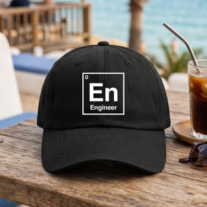 Engineer Periodic Table Dad Hat, Engineer Gift, Funny Engineering Cap, Mechanical Engineer Hat, Civil Engineer Gift, Dad Hat,Graduation Gift