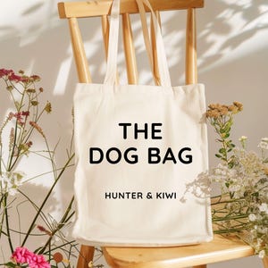 The Dog Tote Bag, Dog Shopper Bag,  Dog Gift For Women, Pet Lover Gift, Personalized Golden Retriever Bag, Gift Idea For Canine Lover
