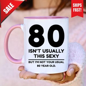 80er Geburtstagsgeschenk, lustiges Geschenk für 80-jährige, 80er Bday Geschenk, 1945 Kaffeebecher, 80er Becher für sie, lustiges 80er Geburtstagsbecher, Opa 80er Becher