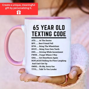 Funny 65th Birthday Mug, Funny Gift for 65 Year Old, 65th Birthday Gift, 65 Birthday Coffee Mug, Funny 65th Birthday Gift, 1960 Coffee Mug image 7