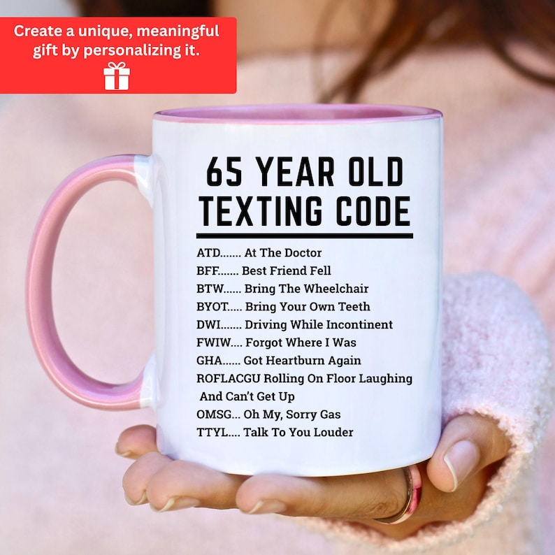 Funny 65th Birthday Mug, Funny Gift for 65 Year Old, 65th Birthday Gift, 65 Birthday Coffee Mug, Funny 65th Birthday Gift, 1960 Coffee Mug image 7