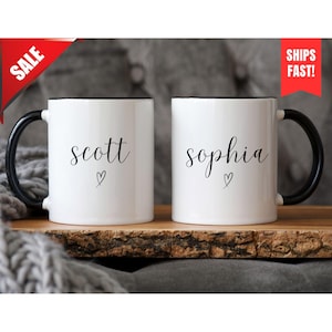 Gift Idea for Lover, Personalized Wedding Gift, Personalized Couple Mugs, Bride Groom Keepsakes, Personalized Mug, Personalised Mr & Mrs Mug