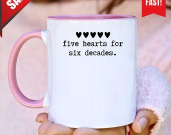 50 Year Bday Gift, 50th Years Personalized Gift, 50th Birthday Gift For Her, 50th Bday Gift Sister, Custom Birthday Mug, 1975 Insulated Cup