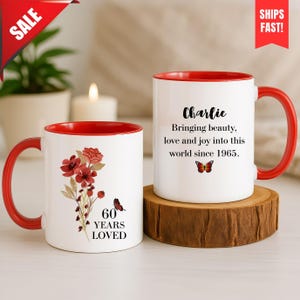60th Birthday Gift, 1965 Coffee Mug, 60th Mug For Her, Grandad 60th Mug, 60th Bday Gift, Funny 60th Birthday Mug, Funny Gift For 60 Year Old