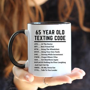 Funny 65th Birthday Mug, Funny Gift for 65 Year Old, 65th Birthday Gift, 65 Birthday Coffee Mug, Funny 65th Birthday Gift, 1960 Coffee Mug image 8