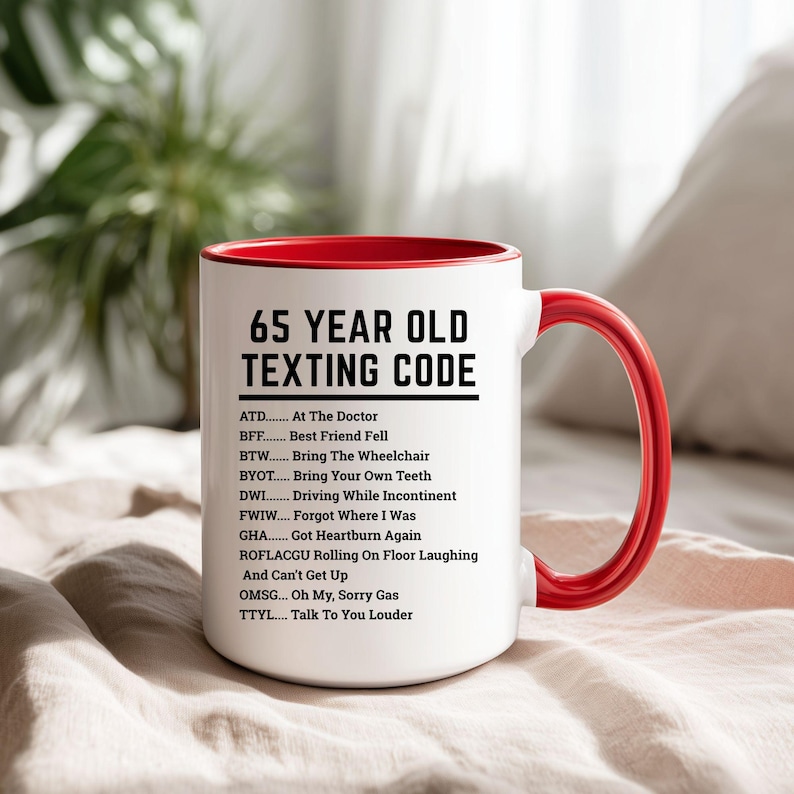 Funny 65th Birthday Mug, Funny Gift for 65 Year Old, 65th Birthday Gift, 65 Birthday Coffee Mug, Funny 65th Birthday Gift, 1960 Coffee Mug image 9