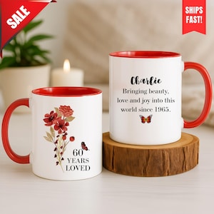 60th Birthday Gift, 1965 Coffee Mug, 60th Mug For Her, Grandad 60th Mug, 60th Bday Gift, Funny 60th Birthday Mug, Funny Gift For 60 Year Old