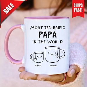 Papa Personalized Gift, Funny Best Papa Mug, Cool Papa Era Mug, Custom Mug For Papa, Gift For Papa, Papa Mug Funny, Fav Papa Tea Cup