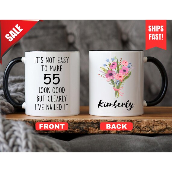 55th Birthday Mug, Personalized Birthday Gift, 1970 Mug Gift, 55th