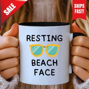 Beach Mugs, Beach Gifts, Beach Coffee Mug, Tropical Beach Mug, Beach Lover Gift, Gift For Beach Lover, Ocean Mug, Summer Mug, Nautical Mug