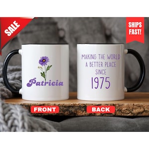 50th Birthday Gift, 50th Mug for Her, 1975 Coffee Mug, 50th Bday Gift, Grandad 50th Mug, Funny Gift For 50 Year Old, Funny 50th Birthday Mug